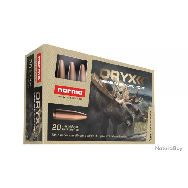 BOITE DE 20 BALLES NORMA ORYX CALIBRE 35 WHELEN 250GR