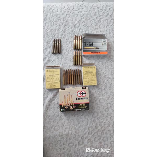Balle 7x64 rws sauvestre solognac