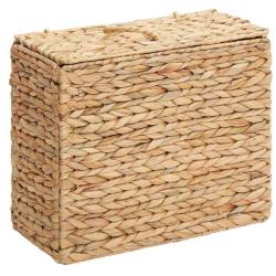 Support rouleau toilette jacinthe eau naturel 36x18x31 cm rangement d&eacute;coratif