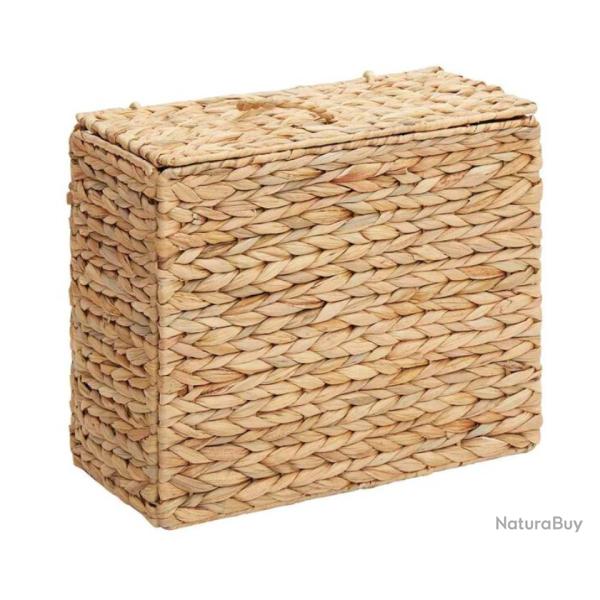 Support rouleau toilette jacinthe eau naturel 36x18x31 cm rangement d�coratif