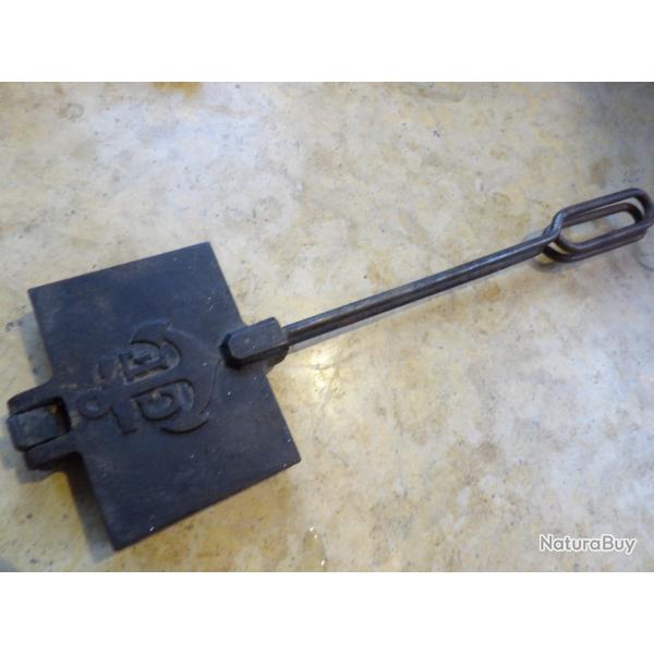 moule � gaufre ancre de marine marin art populaire et de la table fonte 0.975 g