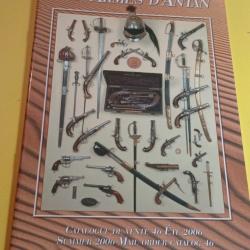 Aux armes d'antan catalogue de vente 46 &eacute;t&eacute; 2006