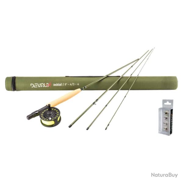 DEVAUX - Ensemble canne � mouche + moulinet KIT INITIAL 8' #4-5