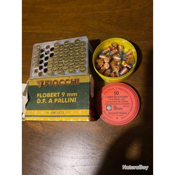 Munitions pour carabine, Jardin, 9mm 33 cartouches et 23 balles