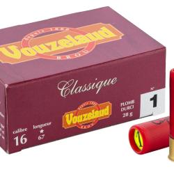 Cartouches Vouzelaud - Classique grand culot - Cal. 16/67