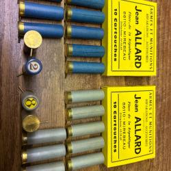 Cartouche &agrave; broche  calibre 16 lot 1