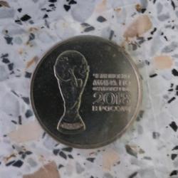 Pi&egrave;ce coupe du monde football russie 2018 25 roubles