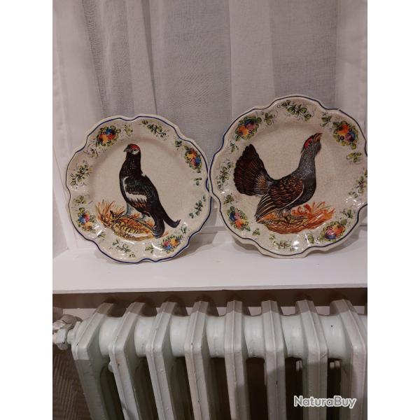 2 assiettes vintages