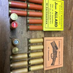 Cartouche &agrave; broche  calibre 16 lot 3