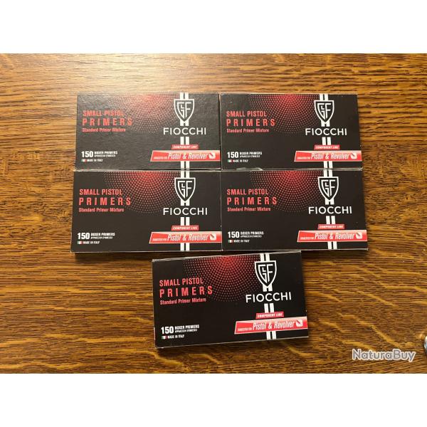 750 amorces Fiocchi Smal Pistol