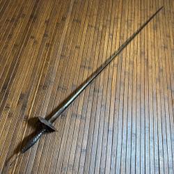 &Eacute;P&Eacute;E DE COUR DU XVlll &Eacute;ME SI&Egrave;CLE LAME SIGN&Eacute;E, GRAV&Eacute;E ET DORURE