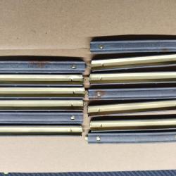 Clips 223 et 5,56 acier avec des d&eacute;fauts de rouille.