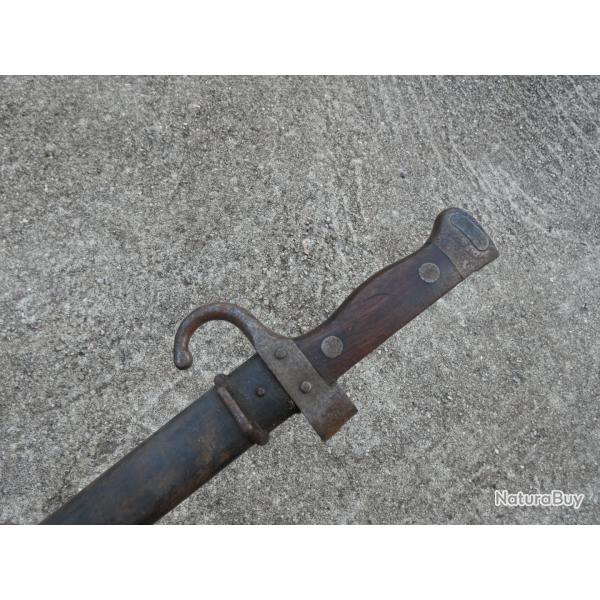 Baionnette Francaise pour Fusil Berthier au Meme Num�ro Plaquettes Bois