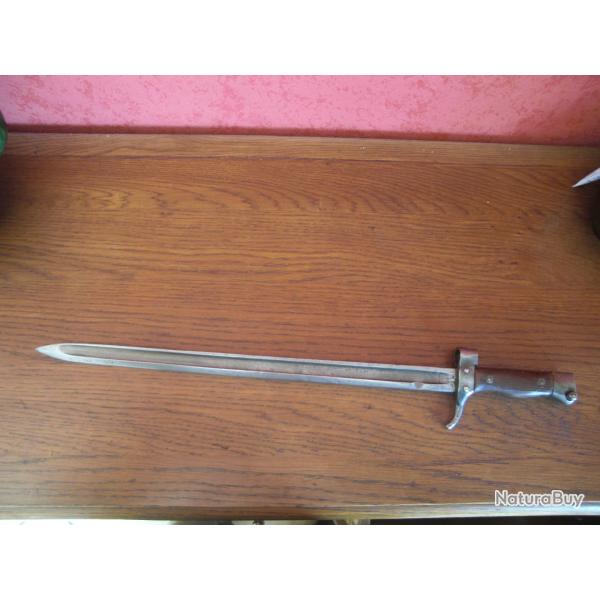 Ba�onnette fran�aise mod�le 1892 - Mousqueton Berthier - Verrou fonctionnel