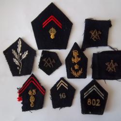 lot militaire pattes de col