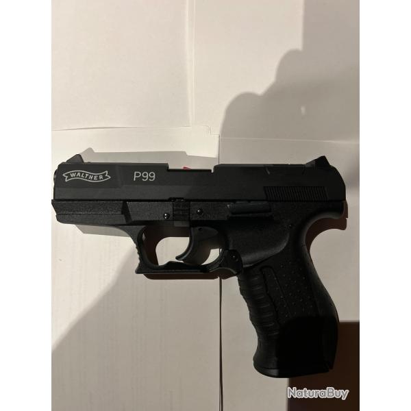 Pack WALTHER P99 9MM PAK avec Munitions Titan et Embout Self Gomm