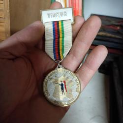 M&eacute;daille championnat de skeet et fosse olympique 1985 Antibes
