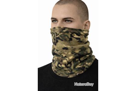 Cache-cou Camouflage Orange/gris - Polyester - Pour Homme/femme - Randonnée, Vélo, Ski - Séchage Rapide - 10
