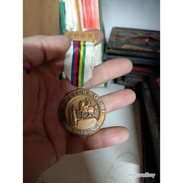M�daille championnat international de Zurich 1983 divers