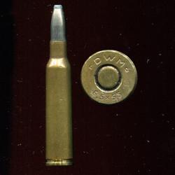 6.5 x 55 Mauser Mle 1894 - marquage : DWM 6,5 x 55 - &eacute;tui laiton- balle nickel pointe plomb