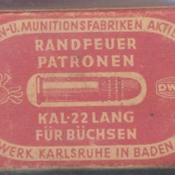 (5935) PORT OFFERT !  BOITE 22 LR pour collection pleine et compl&egrave;te