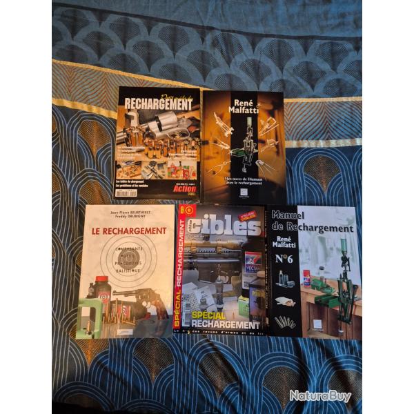 Lot de 5 livres sur le rechargement