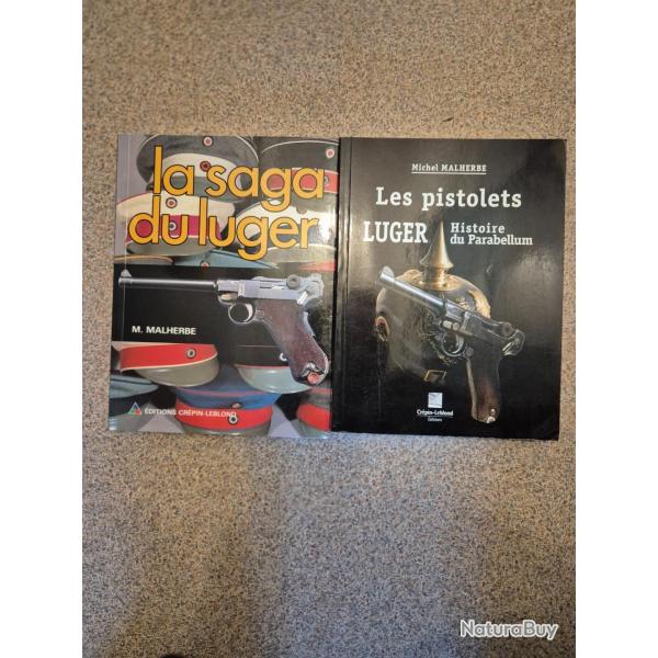 2 livres sur les pistolets Luger