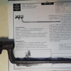 Petite baionnette pour fusil de cadet