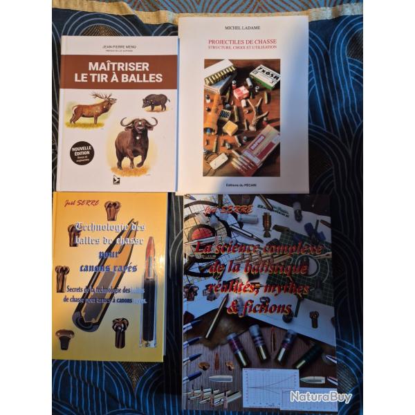 4 livres sur le tir, les projectiles et la balistique