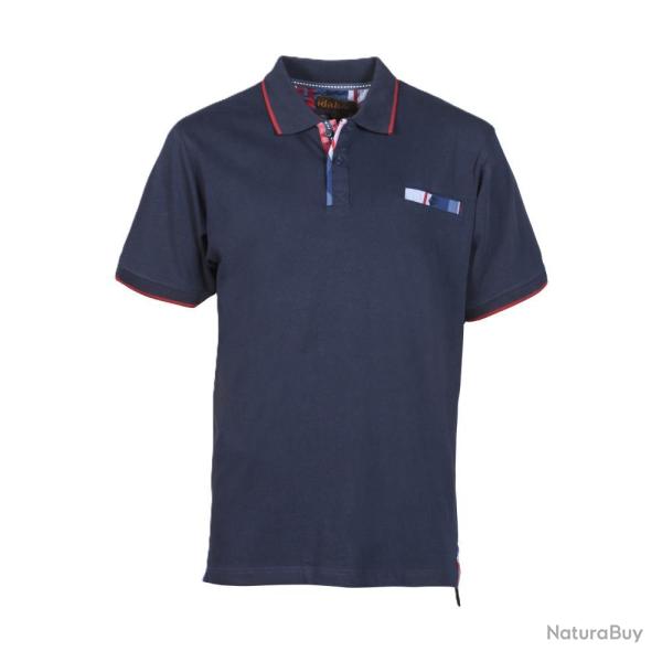 POLO HOMME MANCHES COURTES RANDO MARINE - L - PERCUSSION