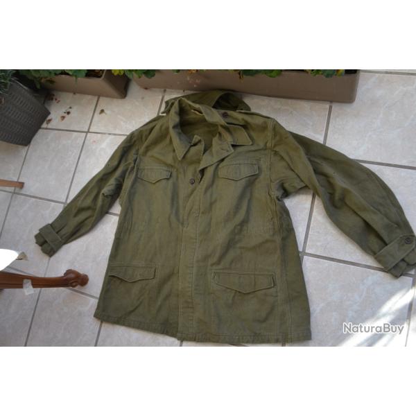 Veste Arm�e Fran�aise MOD 47 avec capuche, �poque Indo-Alg�rie