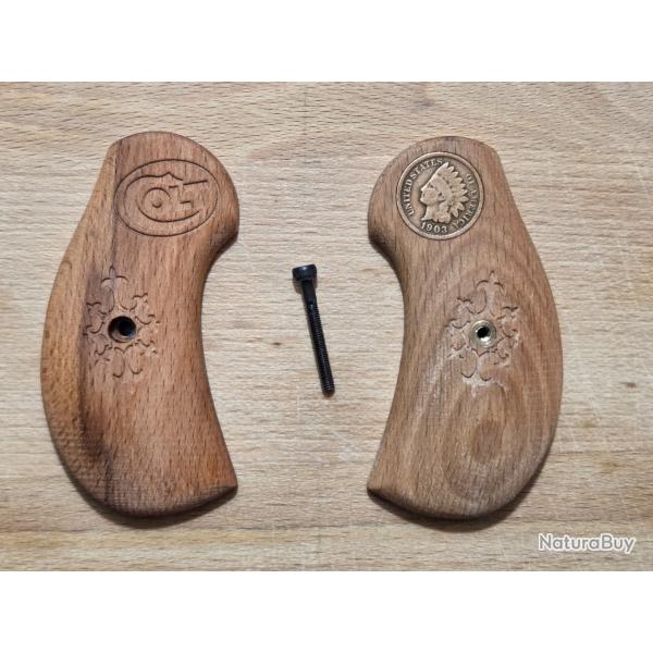 Plaquettes bois Colt 1902 (ou Colt 1878) Version One Cent USA 1903
