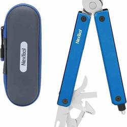 Pince Multi-Fonctions NexTool Gemini 13 outils Manche Blue Aluminum Etui Nylon NTL20406