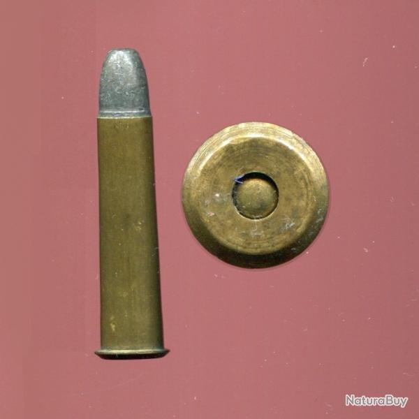 .38-40 Remington Hepburn - TRES RARE - �tui 45.6 mm - balle plomb m�plate - petite amorce bomb�e