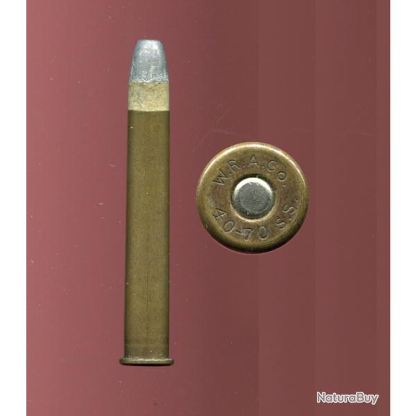 .40-70 Sharps Straight - TRES RARE - marquage : WRACo 40-70 S.S. - �tui 63.7 mm