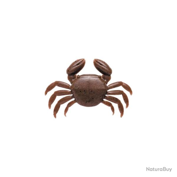 Leurre souple MARUKYU Big crab Marron