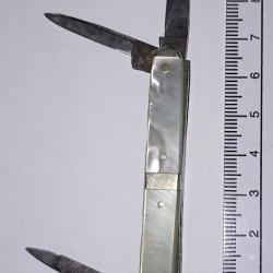 Ancien petit couteau de poche pliant nacre vintage