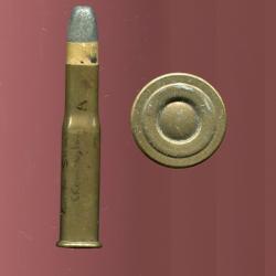 .40-70 Sharps Necked - RARE - &eacute;tui 57.5 mm - balle plomb m&eacute;plate avec calepin