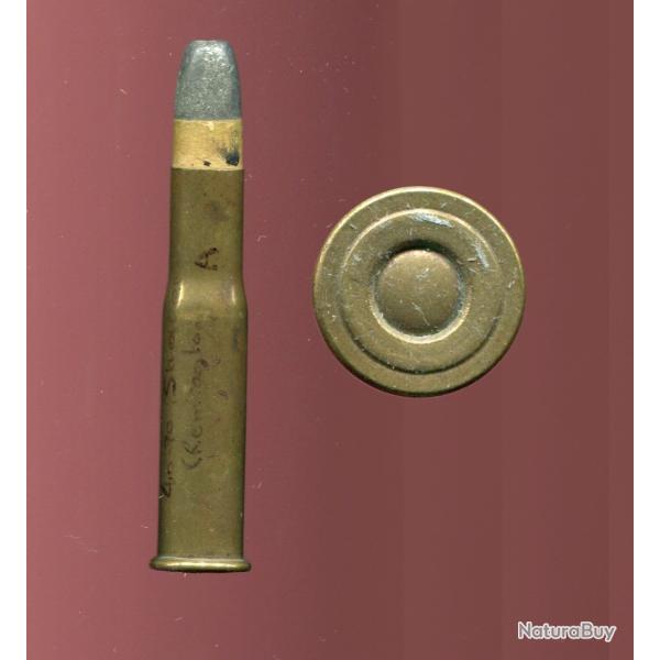 .40-70 Sharps Necked - RARE - �tui 57.5 mm - balle plomb m�plate avec calepin