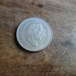 monnaie of jordan hussein fifty  fils 1/2 dirham