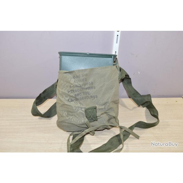 Sacoche  r�cup�rateur dedouille bande mitrailleuse  M249 5.56mm US leonace surplus  (16)