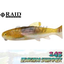 RAID - Leurre souple OSAKANA SWIMMER 145 Coloris - Sand fish