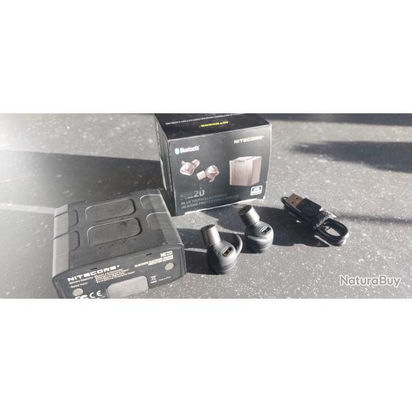 Protections auditives Bluetooth NiteCore NE20