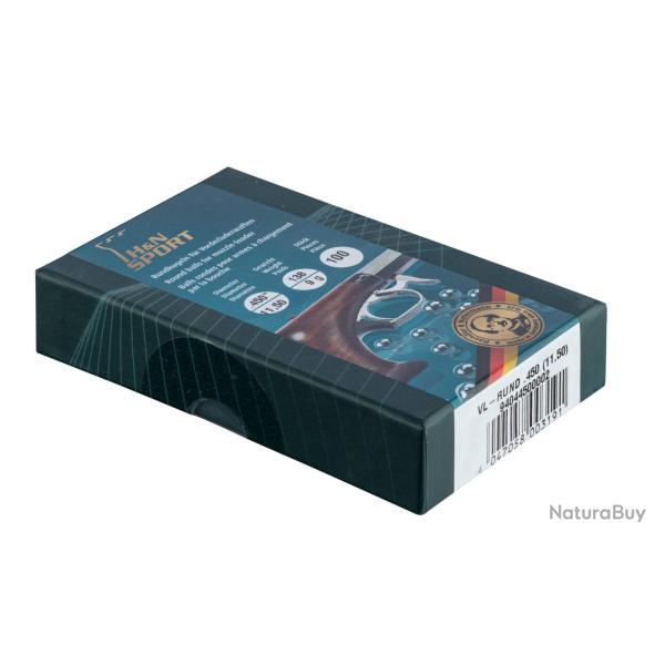 Balles rondes en plomb H&N - Cal.45 (.450')