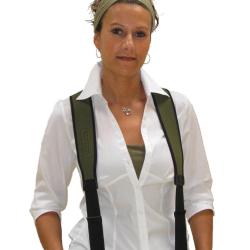 Bretelles vertes en n&eacute;opr&egrave;ne pour pantalon - Niggeloh