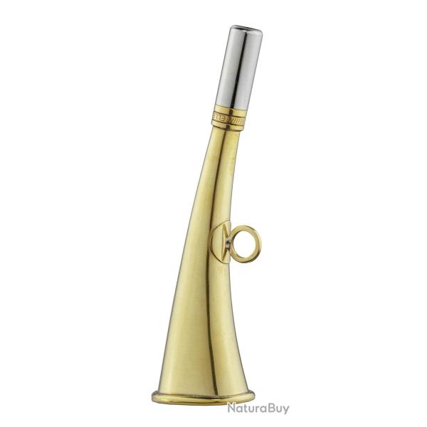Corne de poche plate 16 cm laiton poli - Elless - Corne