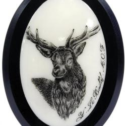 Calottes cerf aspect ivoire ou argent - Ivoire