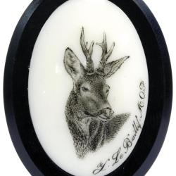 Calottes chevreuil aspect ivoire ou argent - Ivoire