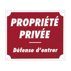 Panneau akilux 'Propri&eacute;t&eacute; priv&eacute;e' 30 x 25 cm - Akilux