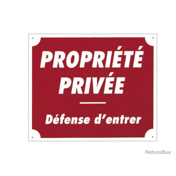 Panneau 'Propri�t� priv�e' 30 x 25 cm - Aluminium